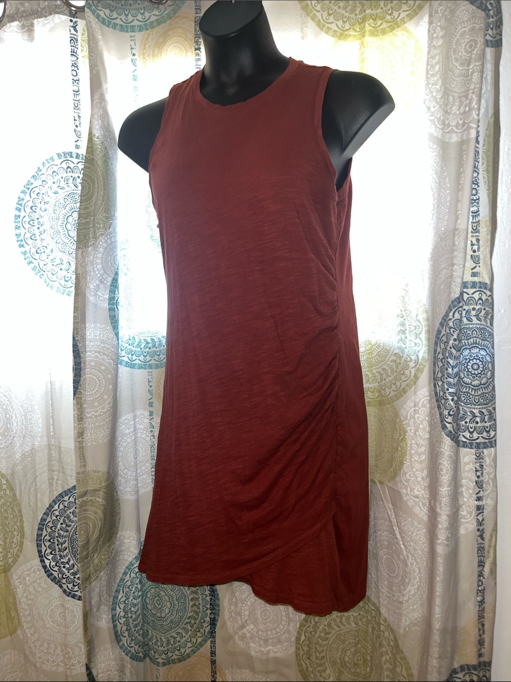 Nine West Sleeveless Rust Tunic Dress